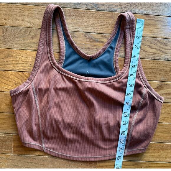 Prana Size Medium Orange Rust Sports Bra - Picture 3 of 5